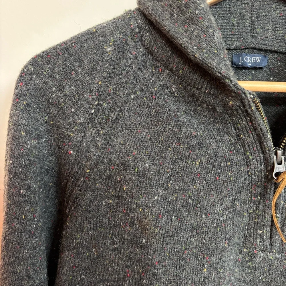 J. Crew Wool Quarter-Zip Sweater‎